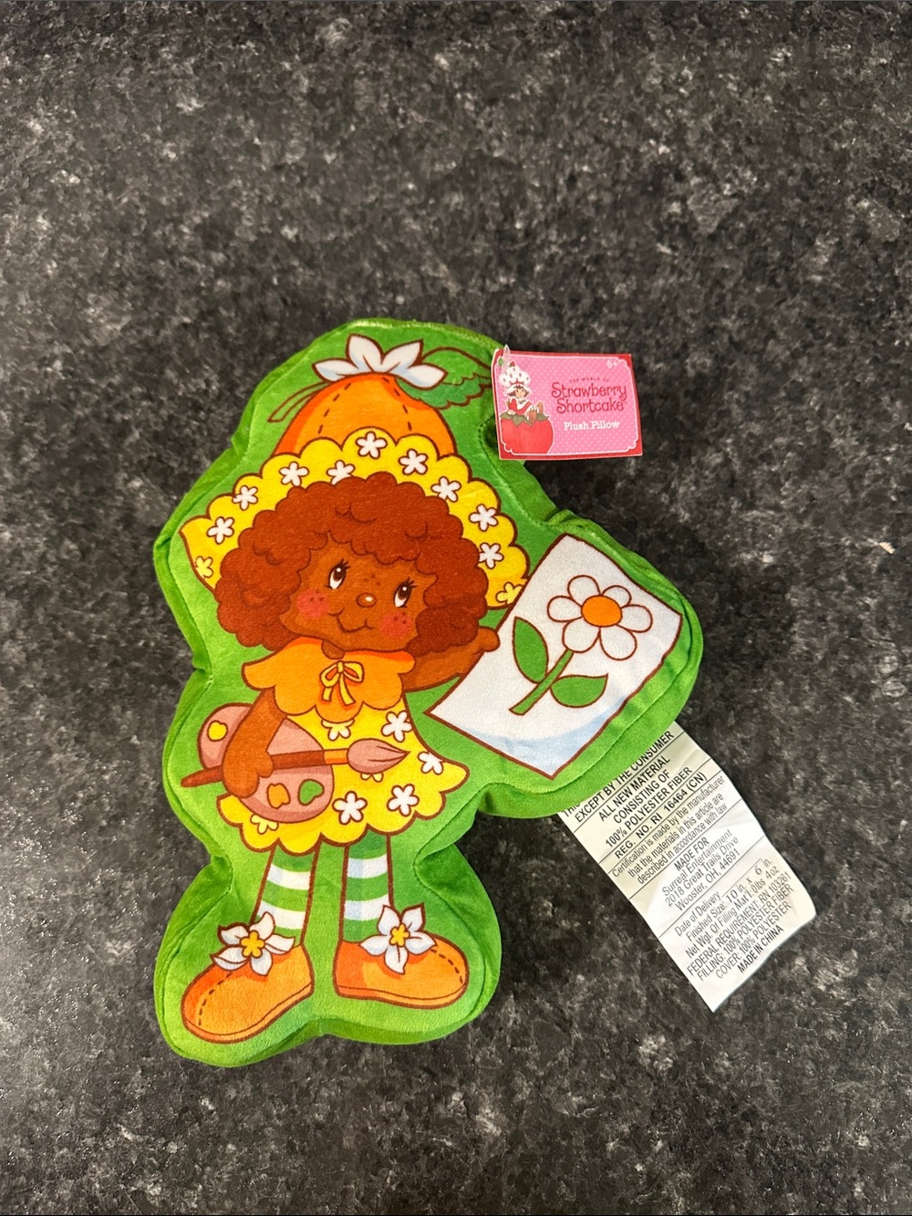 Strawberry Shortcake Orange Blossom Plush Pillow NWT